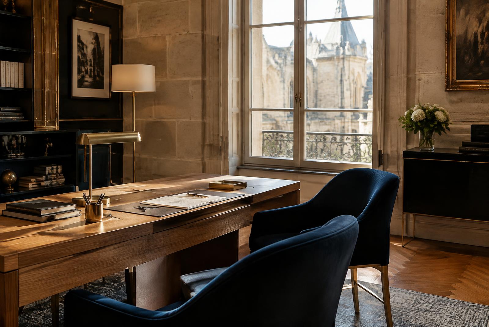 Illustration d’un bureau de conseil patrimonial
